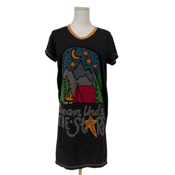 Lazy One Dream Under the Stars Pajama T-Shirt Women’s S/M Oversized Sleep Shirt - Picture 1 of 8